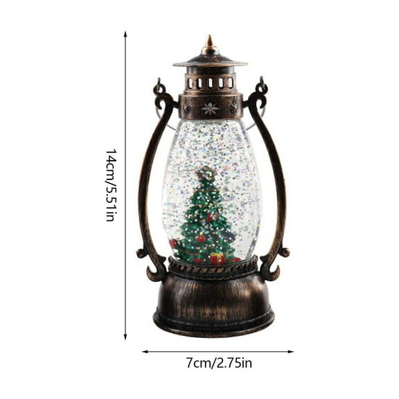 Christmas Snow Globe Water Glittering Cardinal with Music, USB Lined/Battery Operated Lighted Lantern for Christmas Festival Decoration Gifts 2026