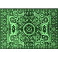 thumbnail image 1 of Ahgly Company Indoor Rectangle Oriental Emerald Green Industrial Area Rugs, 4' x 6', 1 of 4