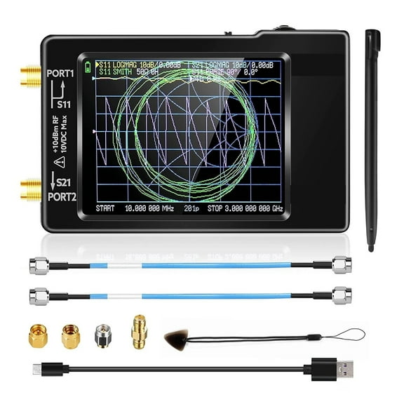 2.8 Inch NanoVNA 50kHz-6.3GHz Vector Network Analyzer Antenna Analyzer With Slot Support Data Storage ,Easy to Use