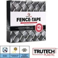 thumbnail image 3 of Fenpro Chain Link Fence Privacy Tape, UV Resistant, Hardware Included, 90% Visibility Blockage (Obsidian Black), 3 of 7