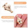 thumbnail image 3 of 4Set Golden Horn Shape Zinc Alloy Light Screw Caps for Table Lamp, 3 of 9