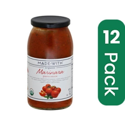Made With Organic Marinara Pasta Sauce 24 oz (Pack Of 12)