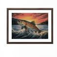 thumbnail image 3 of Trout Fish Jump from Water Sunset DIY 5D Diamond Art Painting by Number Kits for Adults Paint with Round Full Drill Diamond Gems Painting Art Craft for Home Wall Decor 11.8x15.8in(1), 3 of 8