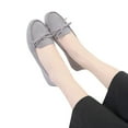 thumbnail image 2 of Vedolay Dressy Casual Shoes Women Non-Slip Slip On Flat Loafers,Comfy Lightweight Arch Support Soft Shoes,Gray 9.5, 2 of 4