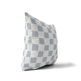 thumbnail image 3 of Checkered Slate Blue Throw Pillow, 3 of 4