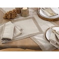 thumbnail image 2 of Fennco Styles Elegant Lily Collection Studded Design Dinner Napkins 20" W x 20" L, Set of 4 - Champagne Rhinestone Dinner Napkins for Dining Table, Banquets, Family Gathering and Special Occasion, 2 of 4