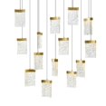 thumbnail image 3 of Lava Integrated LED Brass Chandelier, 3 of 3