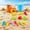 B, variant on Kids Beach Sand Toy Set, Cartoon Crab Sand Sifter Shovel Rake Sea Animal Molds Water Hourglass Summer Outdoor Play Kit