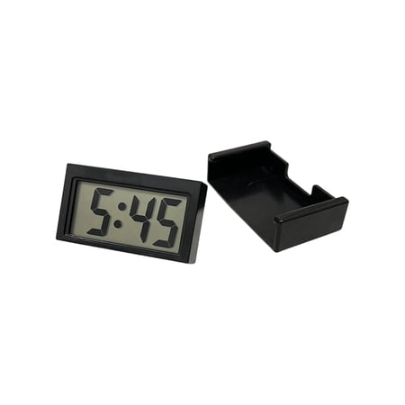 Mini Digital Clock, Battery Powered Adhesive Mount Small Clock, Compact LCD Digital Clock for Car photo Mini Digital Clock, Battery Powered Adhesive Mount Small Clock, Compact LCD Digital Clock for Car