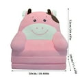 thumbnail image 2 of XIBUFE Couch Bed Fold Out Plush Foldable Sofa Backrest Armchair 2 In 1 Cute Cartoon Lazy Sofa Flip Open Sofa Bed Convertible Sofa for Napping Reading Playing, 2 of 7