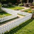 thumbnail image 6 of Garden Border Fence Panel • Outdoor Landscaping Edging Barrier • Easy Install Interlocking Design • Ground Stakes • Flower Bed, Walkway, Lawn, Driveway Boundary Guard, 6 of 6