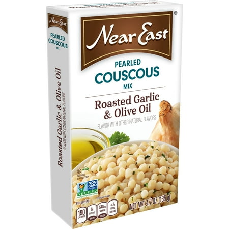 (12 Pack) Near East Roasted Garlic Olive Oil Pearled Couscous, 0.29 lb