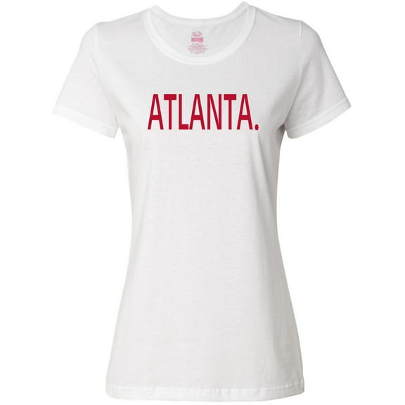 Inktastic Atlanta in Red Text Women's T-Shirt