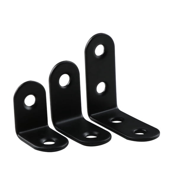 Código de ángulo de acero inoxidable Soporte de ángulo recto de 90 grados Soporte de hierro en forma de L Soporte de placa de capa de soporte de hierro triangular Conector de muebles