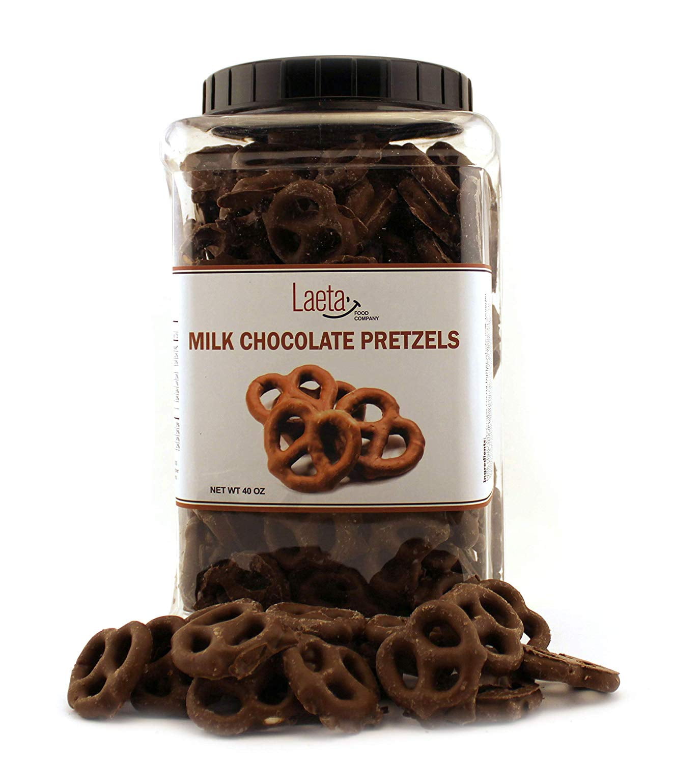 Milk Chocolate Covered Pretzels, Salted Pretzels in Smooth Milk Chocolate, 40 Ounces