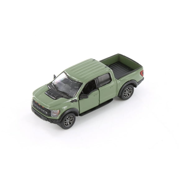 2022 Ford F-50 Raptor Pickup Truck, Green - Kinsmart 3001D - 1/78 Scale Diecast Model CarPlastic