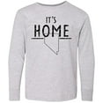 thumbnail image 3 of Inktastic It's Home- State of Nevada Outline Distressed Text Long Sleeve Youth T-Shirt, 3 of 5
