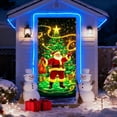 thumbnail image 4 of Fluorescent Christmas Door Cover for Front Doors,Multiple Neon Santa Lights Doors Banners,Glow in the Dark Christmas Door Cover for Outdoor Indoor Holiday Decoration, 4 of 7