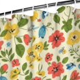 thumbnail image 3 of Pioneer Flower Floral Print Pattern Shower Curtain 84"x72", Bathroom Decorative Shower Curtain Set with 12 Hooks, Waterproof Washable, 3 of 6