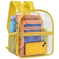 thumbnail image 1 of Mochila Paxiland Clear Stadium Homologada 30x30x15 cm Amarilla, 1 of 7