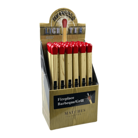 24PACK 8" Match Stick Shaped Multipurpose Butane Lighter BBQ Candle lighter Gift for woman man Christmas Halloween