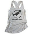 thumbnail image 1 of Grandmasaurus Tank Top, Ladies Racerback Tank Top, Grandma Tank, Grandmother Tank, Dinosaur Tank, Silver Gray, XX-Large, 1 of 3