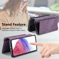 thumbnail image 2 of for Samsung Galaxy A15 Case Wallet, Detachable Magnetic 2-in-1 Wallet Flip Case for Women Men with RFID Blocking Card Slots Zipper Pocket Kickstand PU Leather Cover for Galaxy A15, Purple, 2 of 11