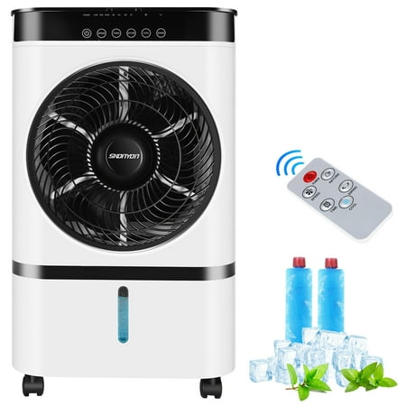 

Air Cooler Portable Evaporative Air Cooler Fan with Remote Control Casters Suitable for Home Office