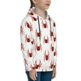 thumbnail image 3 of Haiem Spiders Insects Pattern Boys Hoodie, Youth Pullover Hooded Sweatshirt, Kangaroo Pocket Hoodie for Kids Girls -Large, 3 of 6
