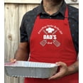 thumbnail image 3 of ThisWear BBQ Grill Accessories Everything Tastes Better Off Dads Grill Chef Apron Two Pocket Apron Red, 3 of 7