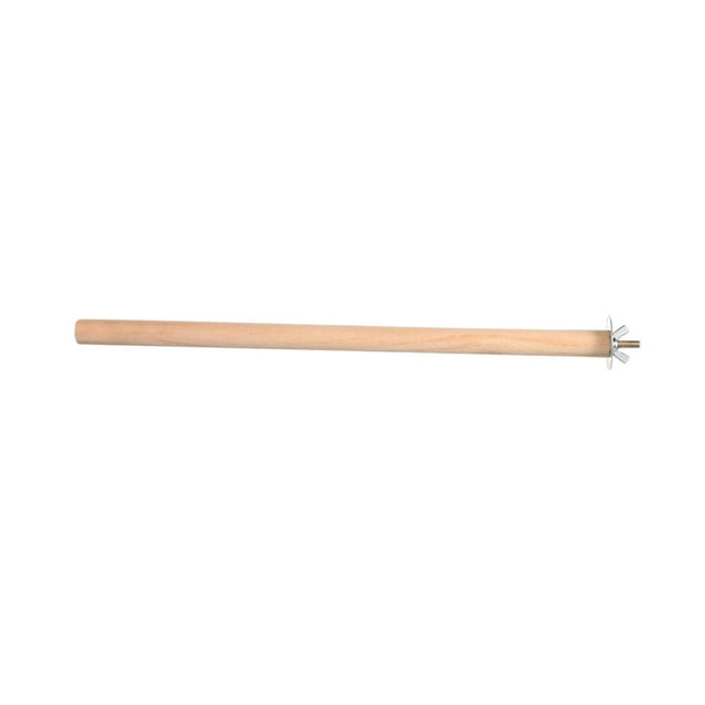 Percha de madera maciza para pájaros, poste de pie para jaulas, cacatúas, canarios y pinzones. 30 cm