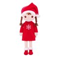 thumbnail image 1 of Pudcoco Christmas Cartoon Girl Boy Plush Toy Soft Stuffed Child Shape Doll Home Decor Gift, 1 of 8