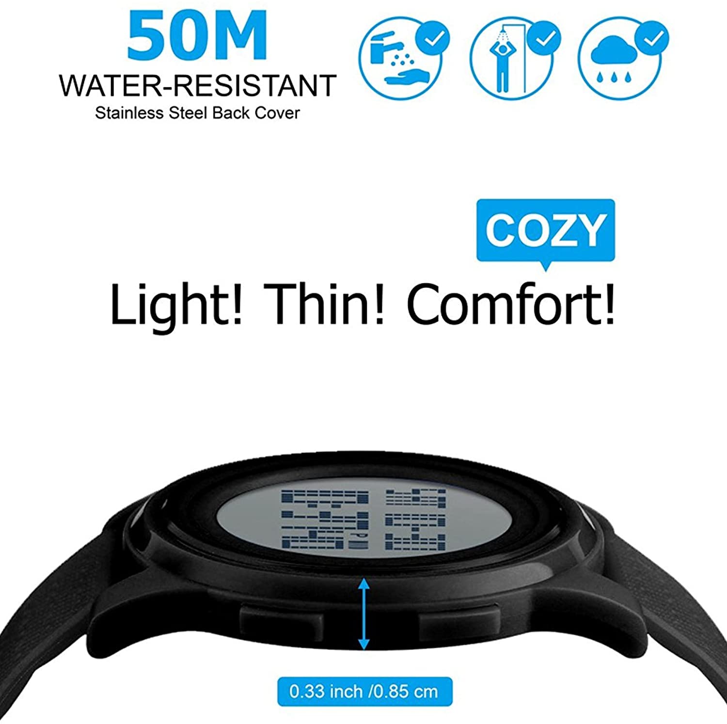 ultra thin digital watch