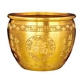 thumbnail image 3 of Cuenca del tesoro de latón, adorno de , figura coleccionable china, Feng Shui Decoration Bowl para la oficina de la oficina del hotel 3.62 pulgadas de pulgada, 3 of 8