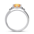 thumbnail image 4 of 2.15 Carat Round Cut Citrine & Black Onyx Gemstone New Wedding Ring for Ladies Solid 18K White Gold Size 10.5 by Diamond-Capitals, 4 of 7
