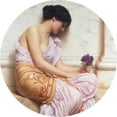thumbnail image 2 of John William Godward 12x12 Gold Ornate Wood Frame and Double Matted Museum Art Print Titled - Violets, Sweet Violets, 2 of 4