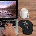 thumbnail image 5 of SZDUDU Office & Gaming Mouse Pad with Comfortable Gel Wrist Rest Support, Easy Gliding Computer Mouse Pads, Black, 5 of 7