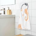 thumbnail image 3 of Yayeee 100% Cotton Hand Towels for Bathroom 16" x 28" Soft Absorbent Kitchen Towel, White Seahorse, 3 of 7