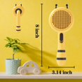 thumbnail image 2 of Pet Grooming Brush, Little Bee Self-Cleaning Undercoat Rake Comb, 2 of 5