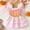 Pink, variant on Lujianch Toddler Girls Summer Romper Jumpsuit Casual Outfit Pumpkin Print Loose Fit Stretchy Bodysuit For s Toddlers 1 18 Months Toddler Girl Rompers Size 6-12 Months