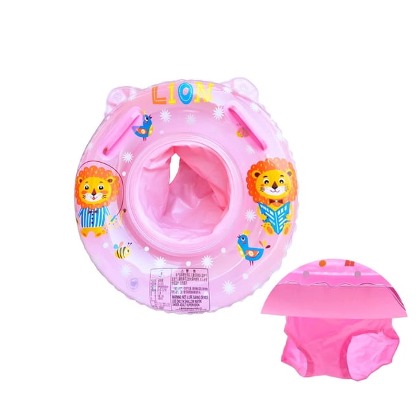 Flotador De Anillo Con Asiento Para Bebé De 6 A 36 Meses – Círculo De Natación Inflable, Suave Y Seguro, Color Azul