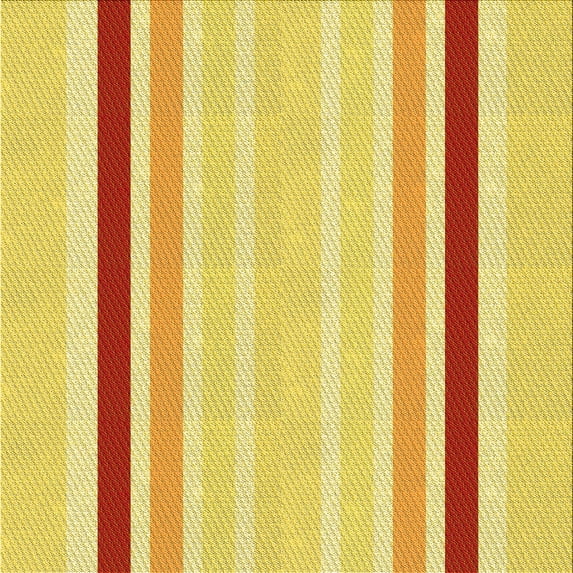 Ahgly Company Indoor Square Patterned Bold Yellow Area Rugs, 6' Square
