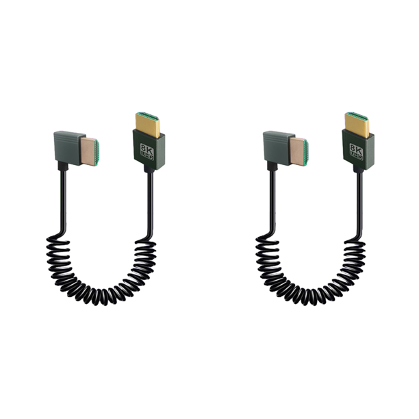 8k Compatible Con Cable Enrollado 2.1 48 Gbps (a A La Derecha)