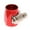 Red, variant on Miulika Universal Car AN4 Fuel Oil Hose Water Line Tube clip and clamp Aluminium - Red, AN4
