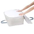 thumbnail image 4 of Unique Bargains 1Pack Clothes Storage Moving Bags for Closet Organizers White 19x10x15.5in, 4 of 7