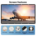 thumbnail image 5 of 150" Portable Projector Screen | Indoor/Outdoor 16:9 Wrinkle-Free Movie Screen | Front/Rear Projection for Home Theater & Backyard Movies, 5 of 10