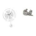 thumbnail image 1 of Reloj de pared,Reloj de pared decorativo para baño y dormitorio.,Figura de escritorio,Estatua de gato,linda estantería,escritorio,decoración del hogar,Figura decorativa creativa para la, 1 of 8