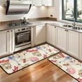 thumbnail image 3 of Kitchen Rugs Sets Of 2,Beige Baseball Elements Pattern Anti Fatigue Kitchen Mat Rugs Non Slip Washable,Decorative Kitchen Floor Mats for Kitchen,Sink,Laundry,17"x47"+17"x47", 3 of 5