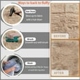 thumbnail image 2 of Jingle bears Faux Fur Rug 3x5 Area Rug Washable Light Brown Fluffy Shag Rug Furry Rug for Living Room Bedroom Kids Room Rectangle, 2 of 6