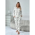thumbnail image 2 of Richie House Women's Pajama Set 2-Piece Sleepwear Lounge Long Sleeve Zip PJ Set RHW4038-A-L, 2 of 7